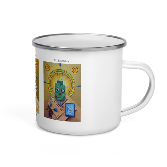 Enamel Mug from series "Deus ex box"