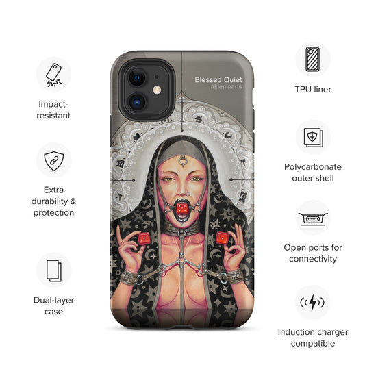 Tough iPhone case "Blessed Quiet" from Blessed Trinity series