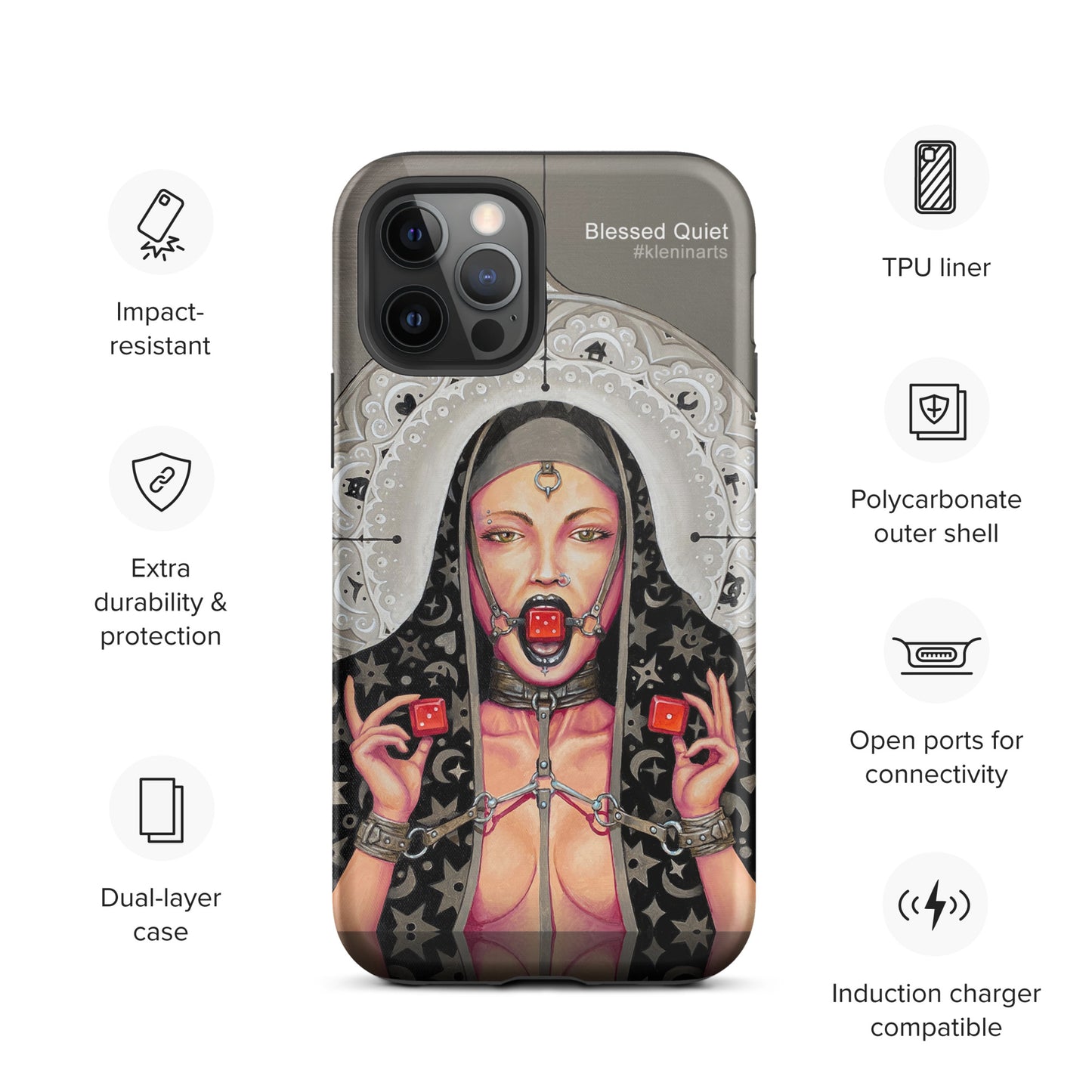 Tough iPhone case "Blessed Quiet" from Blessed Trinity series